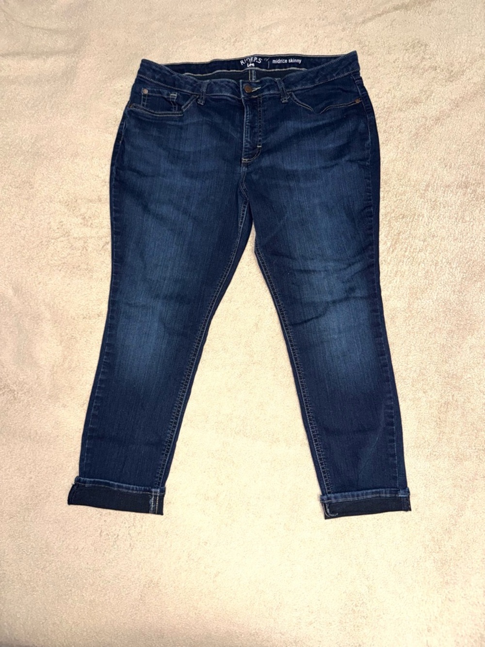 Midrise Skinny Dark Blue Women’s Jeans
